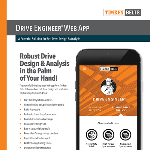 Drive Engineer Web App Sell Sheet