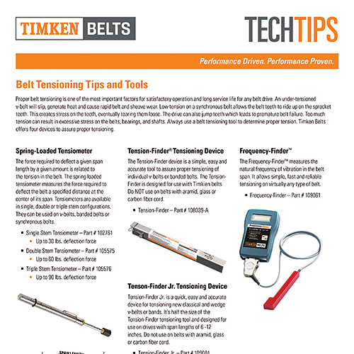 Tensioning Tips and Tools