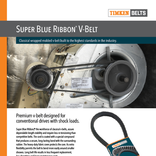 Super Blue Ribbon V-Belt Sell Sheet