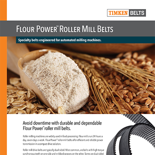 Flour Power Roller Mill Belts Sell Sheet