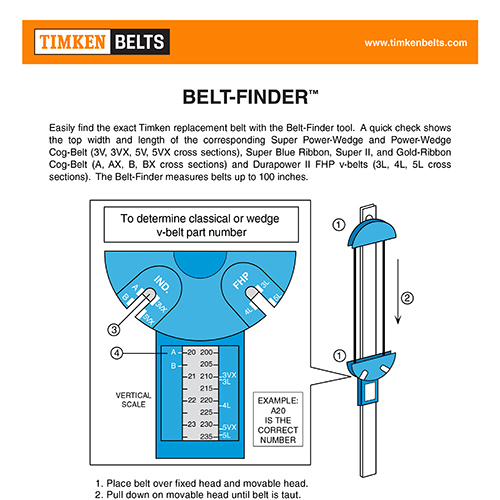 Belt Finder Instructions
