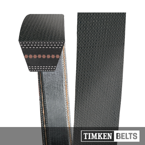 32 Length CARLISLE 4L320R Durapower II Raw Edge FHP Light Duty V-Belt 0.281 Thickness 0.5 Top Width 4L Section Rubber 