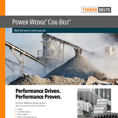 Power-Wedge Cog-Belt Sell Sheet