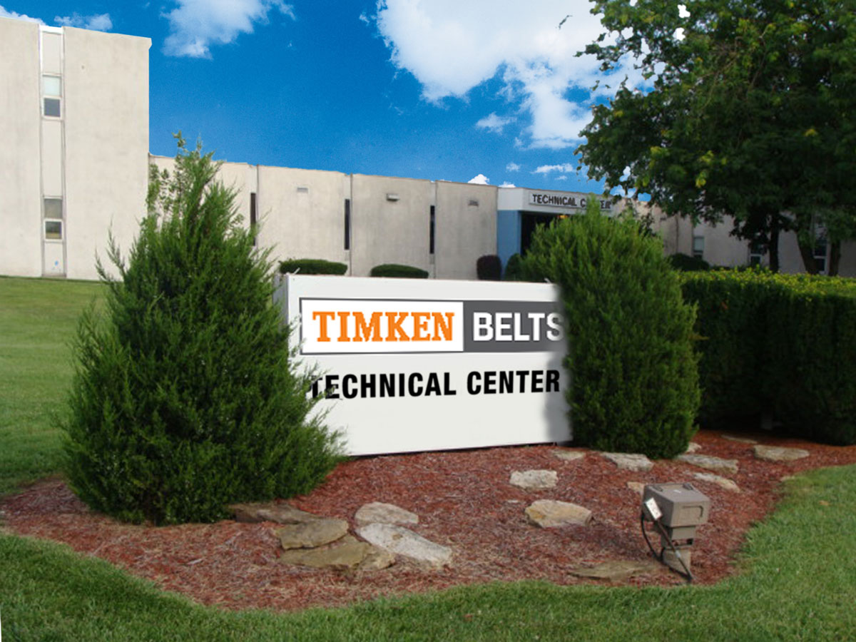 Timken Belts Technical Center sign